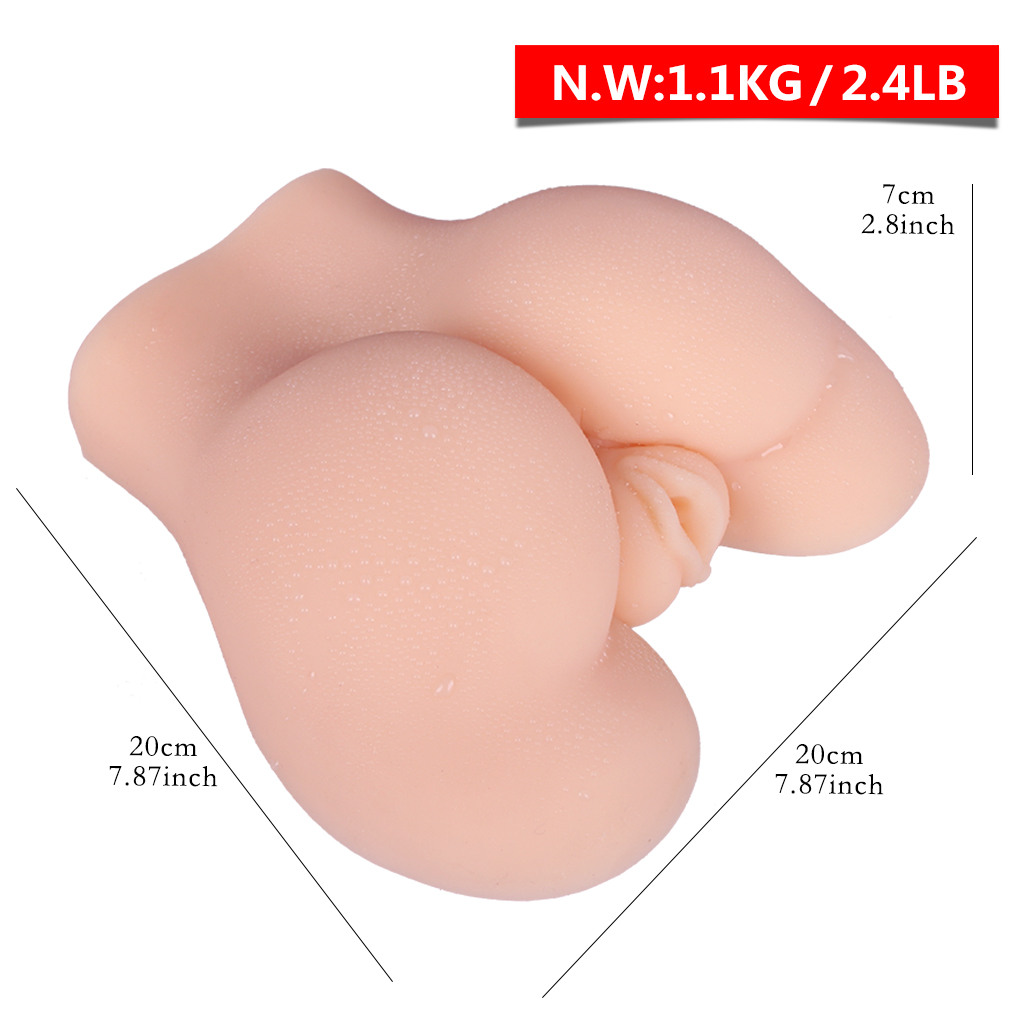 Smaller Sized New Big Breasts Fat Ass Real Vagina Full Silicone Skin Masturbator
